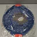 NutriChef 13-Inch Nonstick Pizza Tray - Round Carbon Steel Non-Stick Pizza Baking Pan with Perforated Holes, Premium Bakeware Pizza Screen with Silicone Grip Handles, Dishwasher Safe - Blue