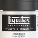 Liquitex Professional Acrylic Gouache, 2-oz (59ml) Bottle, Titanium White