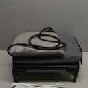 Heated Cat House for Outside,Dual Camera Mounts,100% Weatherproof & Extremely Insulated,Elevated Feral Cat Shelter with Escape Door,Waterproof Eaves for Outdoor Stray Barn Cat(Dark Grey,S) (16.5"L x 12.6"W x 17.7"H)