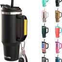 Frost Buddy Thicc Buddy - 40 oz Stainless Steel Vacuum Insulated Tumbler with Lid and Straw for Water - Travel Mug Cupholder Friendly - Gifts for Women Men Him Her (Texas Tea)