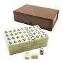 Hey! Play! Chinese Mahjong Game Set with 146 Tiles, Dice, and Ornate Storage Case for Adults, Kids, Boys and Girls