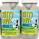 Kitty Love Bubbles: 2 Pack Catnip Scented - 4oz Bottles, Catnip Infused Long Lasting Bubbles for Cats, Non-Toxic & Allergen-Free, Combine Toy & Treat