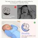 Swaddle for Newborns, Baby Swaddles 0-3 Months 5-13lb, Arms Up Swaddle 0-3 Months Newborn with Moisture-Wicking Fabric, Promotes Healthy Hip Development, 2-Way Zipper & Foot Buttons, 1Pack,Blue