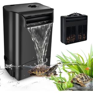 GOZILLA 265GPH Turtle Tank Filter,16W High Flow-Rate Adjustable Turtle Filter Fish Tank Filter, Silent Waterfall Aquarium Filter for Low Water Level Tank from 30 to 55 GAL.(Black) GOZILLA 265GPH Turtle Tank Filter,16W High Flow-Rate Adjustable Turtle Filter Fish Tank Filter, Silent Waterfall Aquarium Filter for Low Water Level Tank from 30 to 55 GAL.(Black)