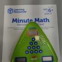 Learning Resources Minute Math Electronic Flash Card - Classroom Must Haves, Homeschool Supplies, Math Manipulatives, Multiplication Chart, Educational Toys for Toddlers, Back to School