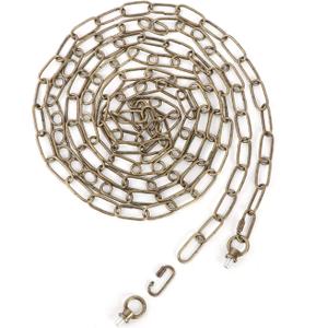 Giluta Antique Bronze Pendant Light Fixture Chain Heavy Duty 15 Feet Chandelier Chain Hanging Extension for Fruit Basket Lantern Plant Supports to 65 lbs Maximum Weight (15 Feet Antique Bronze)