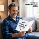 11 x Fathers Day Card from Wife, Girlfriend - Fathers Day Gift for Husband, Dad, Boyfriend - Happy Father's Day Card for Husband, Dad, Boyfriend - Funny Fathers Day Card with Envelope