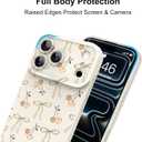 MZELQ Soft Case Compatible with iPhone 17 Pro Max, Cute Bow Cherry Pattern | Slim Flexible TPU Camera Protection Phone Cover for Girls Women 17 Pro Max 6.9 in, White
