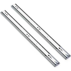 Soft Close Drawer Slides 24 Inch - Silver, 1 Pair (2 Pieces)