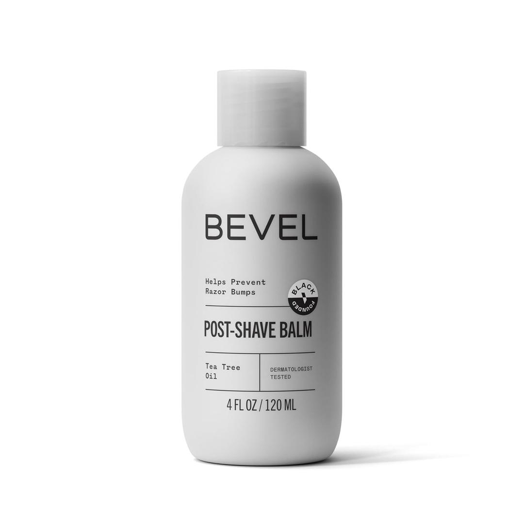 Bevel Aftershave for Men, Post Shave Balm, Razor Bump Solution for Men with Shea Butter and Jojoba Oil, After Shave Face Lotion, Soothes and Cools Skin to Help Prevent Ingrown Hairs (4 Ounce (Pack of 1))