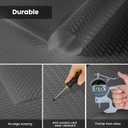 Shelf and Drawer Liner for Kitchen Cabinets, Non Adhesive Drawer Liner, Non Slip Waterproof Shelf Paper Washable EVA Dresser Bathroom Pantry Refrigerator Protector Liner (Dark Grey, 12INx20FT)