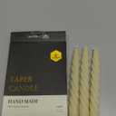 Taper candle hand made 100% natural beeswax 6 pack (3 missing) 7 inch