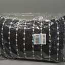 SARO LIFESTYLE Chunky Striped Pillow Cover, Black, 16"x24"