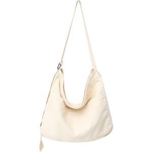 Unisex Shoulder Bag Canvas Bag Oxford Shoulder Bag Ladies Shopper Bag for Everyday/Office/School/Travelling