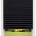 Redi Shade No Tools Original Blackout Pleated Paper Shade Black, 36" W x 72" L, Pack of 6 