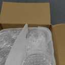 Shellwei 5 Pcs Watercolor Christmas Glass Storage Jar with Airtight Bamboo Lid Santa Claus Canister Sets Christmas Snowman Elk Clear Cookie Candy Storage 19oz for Kitchen Containers Countertop Decor