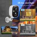 GMK Security Cameras Wireless Outdoor 4 Pack, 2K Battery Powered Cameras for Home Security, Color Night Vision, Motion Detection, 2-Way Talk, IP65 Waterproof, Remote Access, Cloud/SD Storage