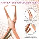 SIVOTE Professional Hair Extension Tools Kit Stainless Steel, Microlink & Itip Extensions Tool Kit, Rose Gold