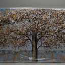 Belmrxne Tree Canvas Wall Art Black and Gold Canvas Painting Modern Organic Artwork Funky Wall Decor for Living Room Bedroom Dining Room Office Home Decor 24x48 inch