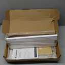 Forbena Floating Bathroom Shelves Wall Mounted, Aesthetic White and Gold Shelves for Bathroom Accessories, Modern Bathroom Organizer with Tower Bar for Wall Decor Storage Small Spaces, Set of 2