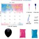 Baby Gender Reveal Dart Board Game, Reveal Balloon for Girl or Boy, Pink and Blue Powder for He or She Party, Gender Reveal Party Decoration Kit