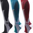 HYRIXDIRECT Compression Socks for Women Wide Calf 20-30 mmHg Plus Size Compression Stockings Knee High Socks for Men