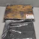 SONGMICS Dresser for Bedroom, Chest of Drawers, Nightstand, Steel, MDF, 2 Non-Woven Fabric Drawers, Storage Organizer Unit, Closet, Entryway, Rustic Brown and Ink Black ULGS312B02S