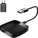 Wireless Carplay Adapter, Converts Wired to Wireless Carplay Dongle for Wireless Control Plug & Play Carplay Fit for Cars from 2017 & for Apple iPhone iOS 10+, Navigation, Music, etc. Black