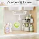 3-Tier Corner Bathroom Counter Organizer, Diamond-Shaped Corner Makeup Organizer Countertop, Easy to Install, Clear Bathroom/Dresser Organizer, Ideal for Girls