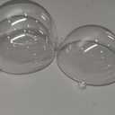 SINJEUN 48 Pack 80MM/ 3.15" Clear Plastic Fillable Balls, Thick Acrylic Fillable Ball Ornaments, Plastic Christmas Sphere for Xmas Tree, Party and Wedding, DIY, Bath Bomb Molds