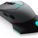Alienware Wired/Wireless Gaming Mouse AW610M  16000 DPI Optical Sensor, 350 Hour Rechargeable Battery, 7 Buttons, 3ZONE 16.8m AlienFX RGB Lighting, Ergonomic  Dark Side of the Moon