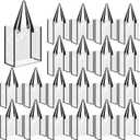 SHENLIU 20 Pack 12x12In Clear Tote Bags, PVC Plastic Tote Bag With Handles Shoulder Handbag for Women for Shopping, Work, Sports Games, Beach, Concert