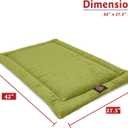 Majestic Pet Dog Crate Mat - Machine Washable Soft Plush Pet Bed Pad for Crates & Kennels | USA Crafted | 42"x26" Villa Apple