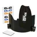 Football Visor, Professional Football Visors for Helmet, Helmet Eye Shield Visor, Scratch-Resistant, UV Block, Anti Fog, Universal Fit for Youth, Adult and Kids (Black)