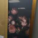 ARPEOTCY Large Gold Framed Canvas Wall Art, 24x36 Inch, Vintage Peony Floral Art Prints, Classical Still Life Decor for Dining Living Room Above of Bed, Dark Moody Farmhouse Decor