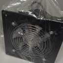 HG Power 8 Inch Exhaust Fan with Switch, Powerful Kitchen Exhaust Fan with Damper, Potable Window Exhaust Fans, Small Fume Extractor Ventilation Fan for Attic, Shop, Smoking Room, Garage (Black)