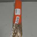 50PCS Light Orange Pampas Grass Decor, 17" Fluffy Small Pampas Grass for Vase Filler, Home Wedding Wall Table Party Decoration