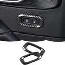 RT-TCZ Carbon Fiber Interior Door Lock Switch Cover Trim Frame Decoration Interior Accessories Compatible with Jeep Wrangler JL JLU & Gladiator JT 2018-2023