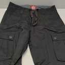 Matchstick Utility Military Cargo Pants Mens Size 38 Navy Blue Drawstring Combat, Size L/32