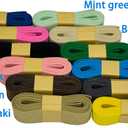1 Inch Wide Colored Elastic Band for Sewing, Double-Side Knit Elastic Bands for Waistbands, Heavy Stretch Elasticity Elastic for Pants, Skirts & DIY Crafts (12 Color, Total 12 Yards)