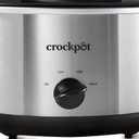 Crock-Pot 4.5 Quarts Manual Design Series Slow Cooker with 3 Manual Heat Settings Cooks Meals for 4 Plus People with Removable Stoneware Bowl, Silver