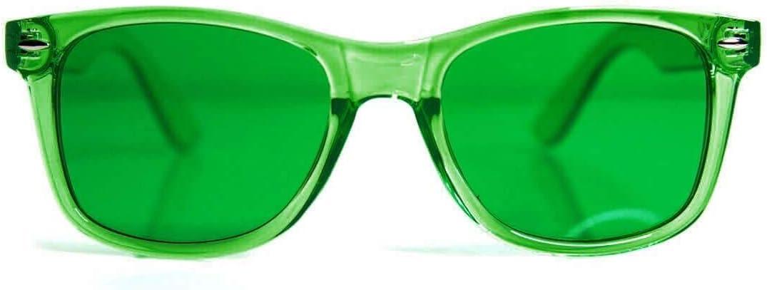 GloFX Green Color Therapy Mood Glasses Migraine Glasses Light Therapy Glasses Chromotherapy Green Colored Migraine Relief Lenses
