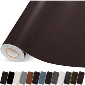 Leather Repair Patch, 35X79 Inch Self Adhesive Leather Repair Tape, Large Vinyl Patch Kit for Couches, Sofa, Furniture, Car Seats, Office Chairs, Cabinets, HandbagsDark Brown, 35X79 Inch