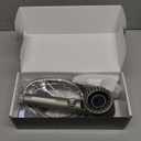 Filtered Shower Head with Handheld, High Pressure 4 Spray Mode Showerhead with Filters, Water Softener Filter Beads for Hard Water with ON/OFF Switch for Pets - Remove Chlorine (Gray) (5 Inch Panel)