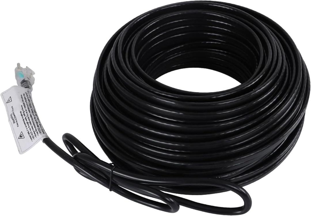 140FT Heating Tape for Roof and Gutters, Self-Regulating Heating Cable for Roof Deicing, Keeps Water Flowing at -158