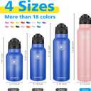 Han's Bottle Sports Water Bottle - 32 Oz, Straw Lid, Leak Proof, Vacuum Insulated Stainless Steel, Double Walled, Thermo Mug,Blush
