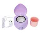Mini Wax Pot Warmer Heart Shaped Purple Mini Wax Warmer For Hair Removal For Beauty Salon (US Plug 110V)