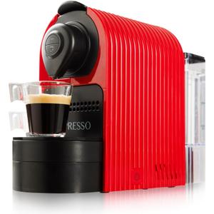 Mixpresso Red Espresso Coffee Machine  Compact 1400W Single Serve Coffee Maker Compatible with Nespresso OriginalLine Capsules, One-Touch Operation, 19-Bar Italian Pump, 27oz Water Tank