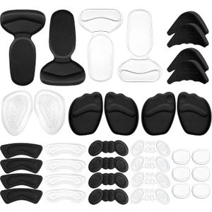 18 Pairs Shoe Filler High Heel Cushion Pads Adjustable Toe Filler Inserts Front Insoles Heel Grips Liner Insert for Preventing Too Big Shoe from Heel Slipping Blisters Relieve Pain (Style 3)