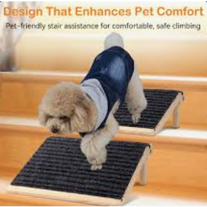 Non-Slip Dog Ramp, 4-Pack Low-Angle Pet Stair Ramp for Small Dogs & Cats for Any Staircase, Gentle Steps Stair Assist for Elderly, Injured Pets Non-Slip Dog Ramp, 4-Pack Low-Angle Pet Stair Ramp for Small Dogs & Cats for Any Staircase, Gentle Steps Stair Assist for Elderly, Injured Pets